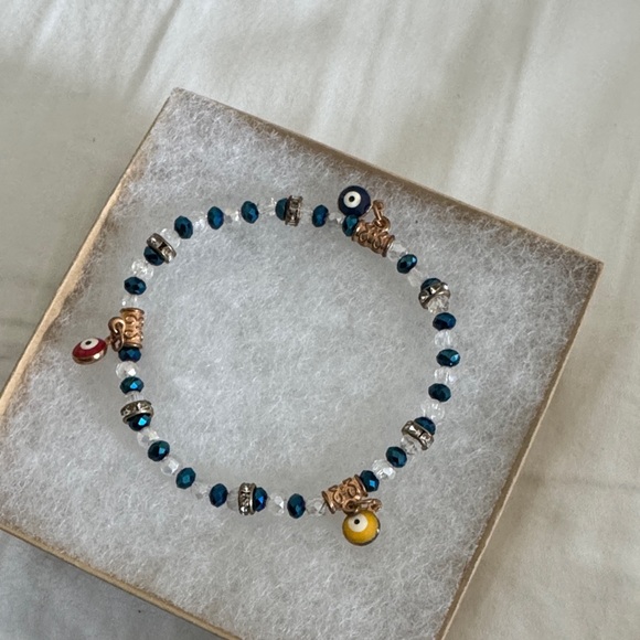 Jewelry - Blue Evil Eye Beaded Bracelet